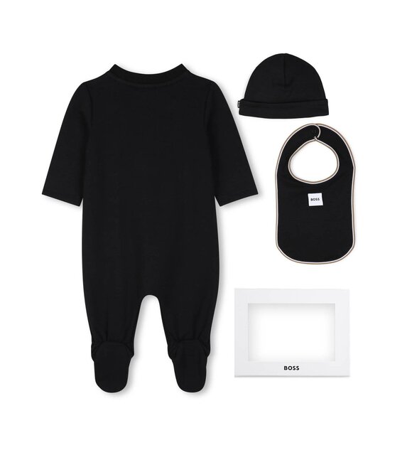 Hugo Boss Babypakje met muts en slabber