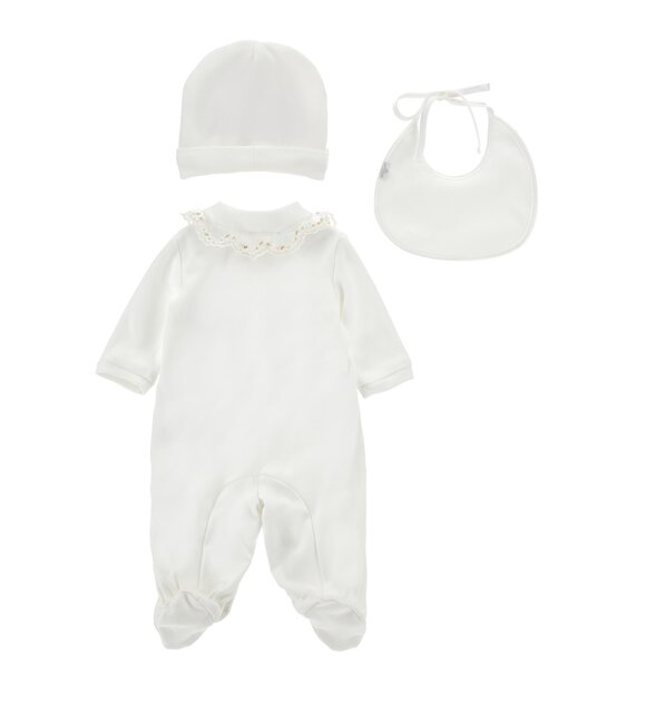 Monnalisa Babypakje met muts en slabber