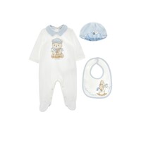 Monnalisa Babypakje met muts en slabber