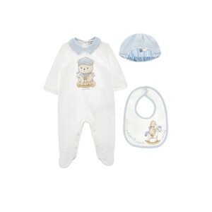 Monnalisa Babypakje met muts en slabber