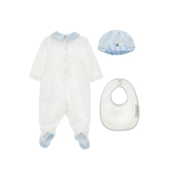Monnalisa Babypakje met muts en slabber