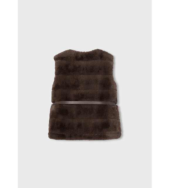 Mayoral Gilet fur met riempje