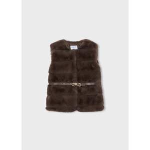 Mayoral Gilet fur met riempje