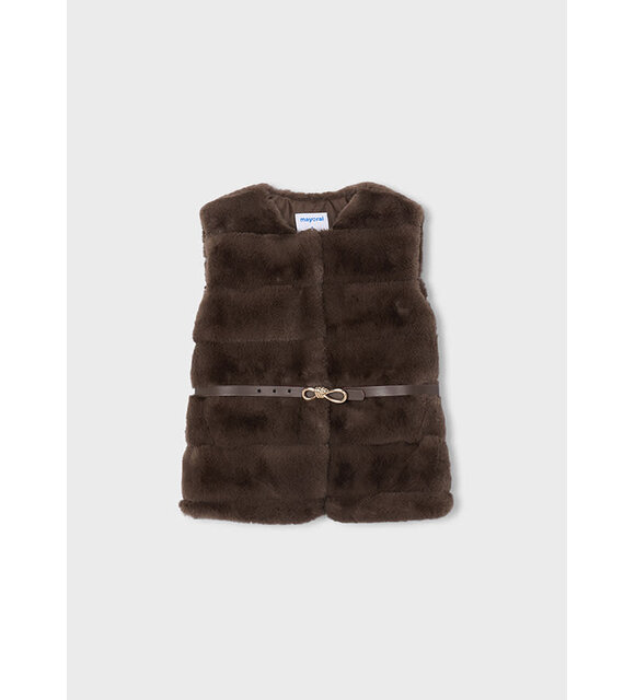 Mayoral Gilet fur met riempje