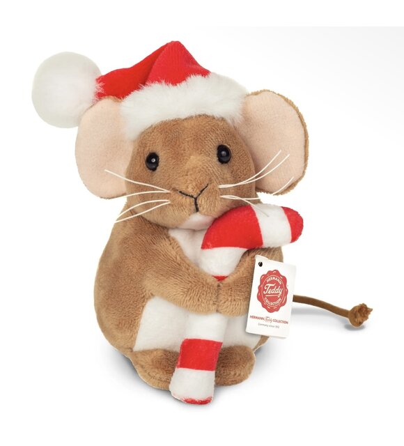 Teddy Hermann Kerstmuis met zuurstok