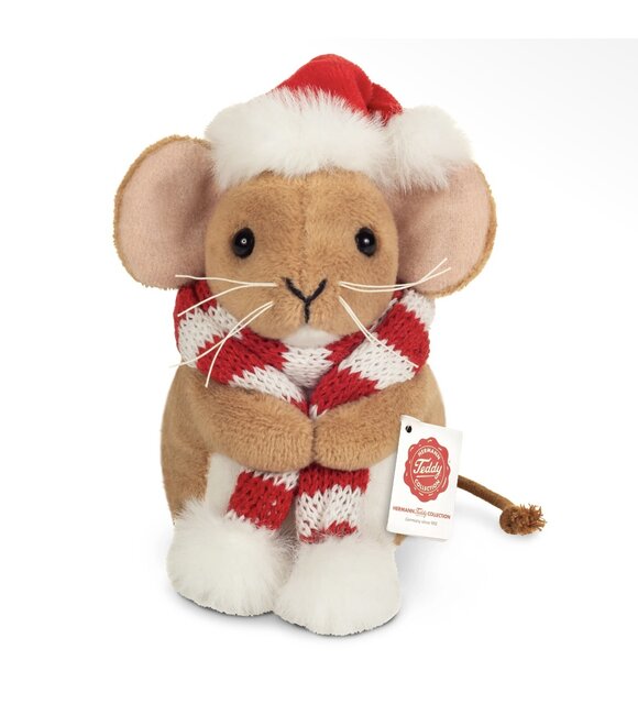 Teddy Hermann Kerstmuis met sjaal