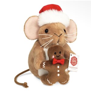 Teddy Hermann Kerstmuis met gingerbread