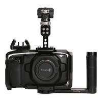 Black Magic 4K + Smallrig + Powerbank + Transmount stand servo follow zoom/focus.