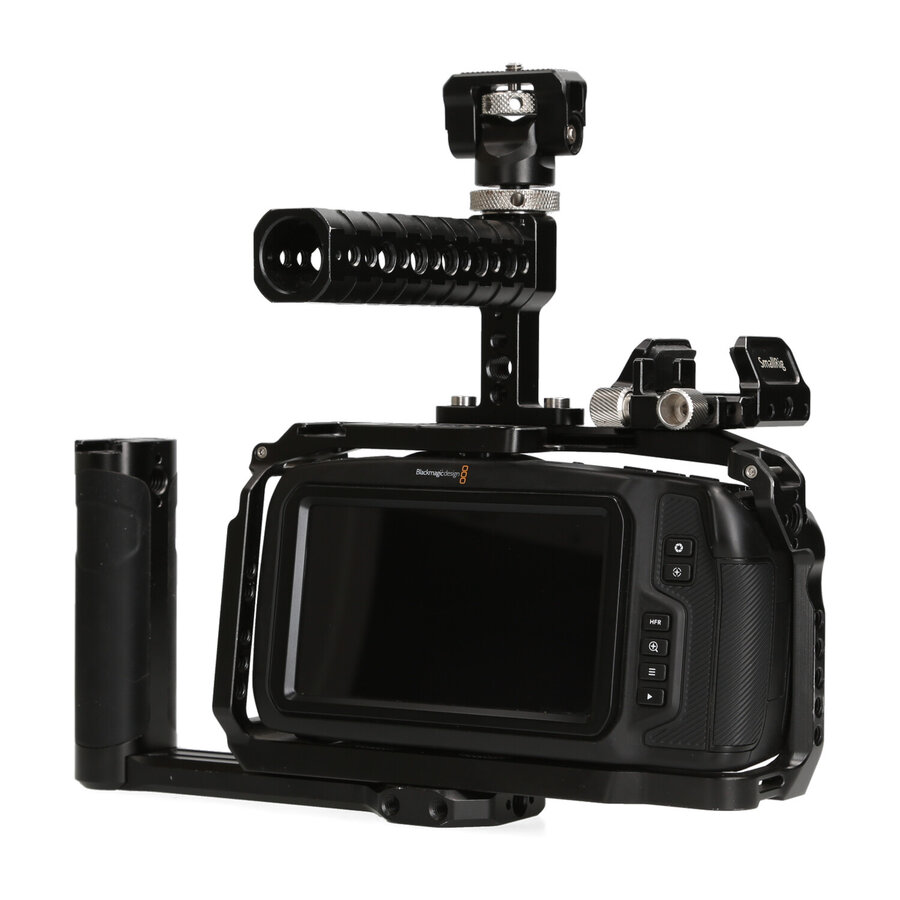 Black Magic 4K + Smallrig + Powerbank + Transmount stand servo follow zoom/focus.