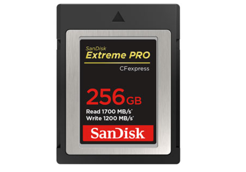 SanDisk 256GB CFexpress Type B Extreme Pro 1700MB/s geheugenkaart 