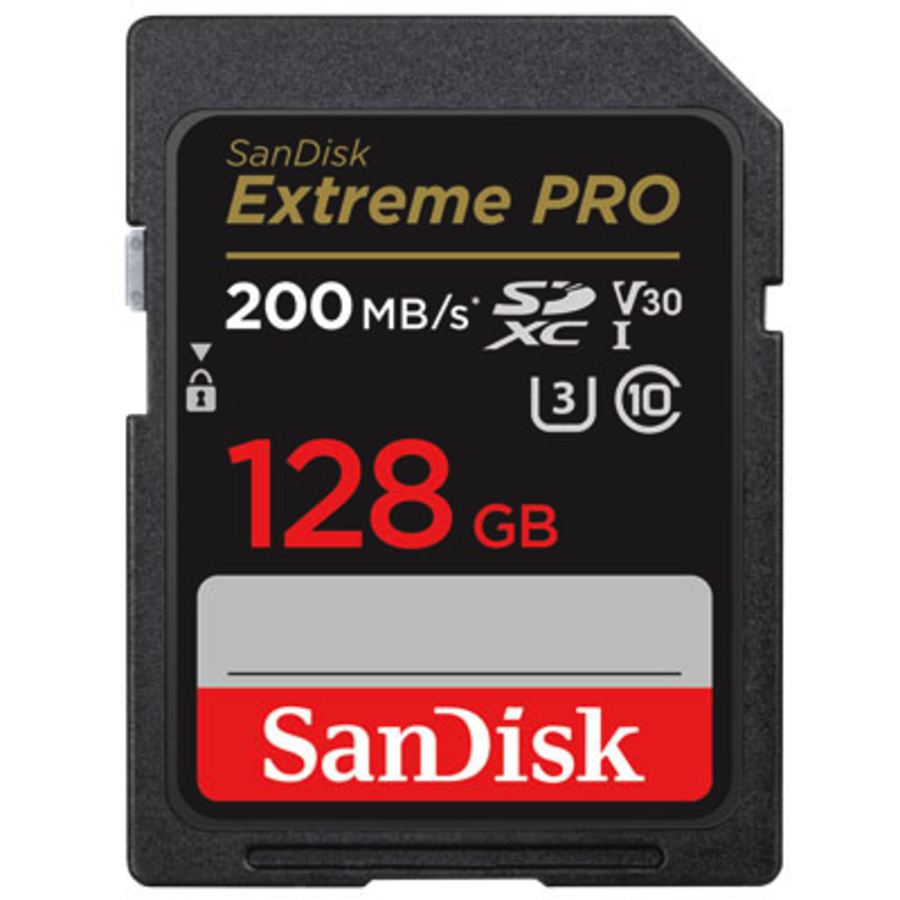 Sandisk 128GB SD Extreme Pro UHS-I U3 V30 200mb/s