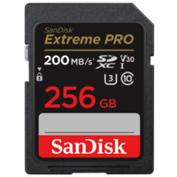 Sandisk 256GB SD Extreme Pro UHS-I U3 V30 200mb/s