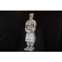 thumb-Betonnen Chinese officier als tuinbeeld-1