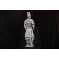 thumb-Betonnen Chinese officier als tuinbeeld-3
