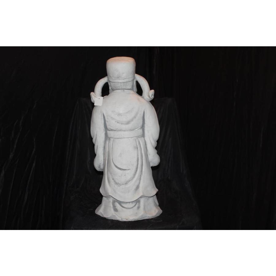 Betonnen beeld van de Chinese geluksgod Lu Xing voor huis en tuin-3