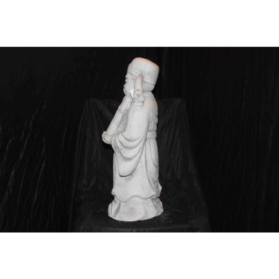 Betonnen beeld van de Chinese geluksgod Lu Xing voor huis en tuin-4