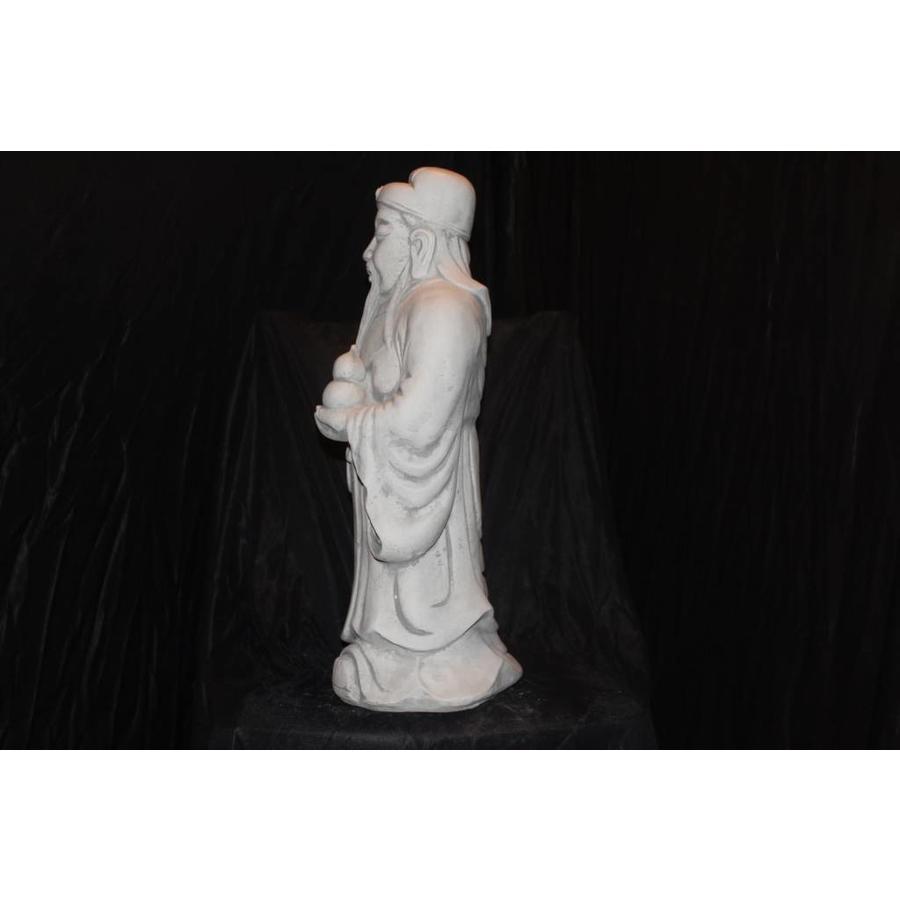 Betonnen beeld van de Chinese geluksgod Shou Xing voor huis en tuin-4