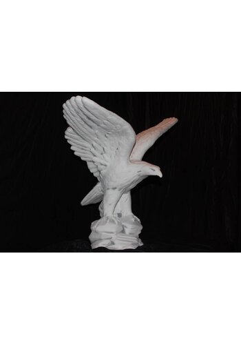 Betonnen beeld adelaar met gespreide vleugels 