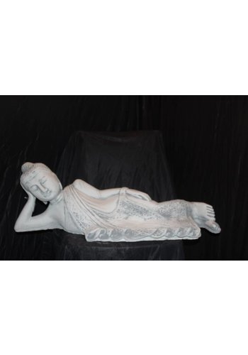 Betonnen beeld liggende Boeddha Shiva 