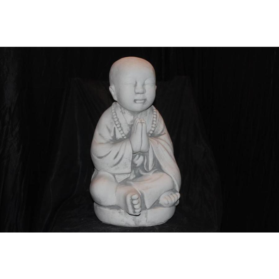 Betonnen beeld mediterende Boeddha – Spiritueel tuinbeeld voor rust en sfeer-1