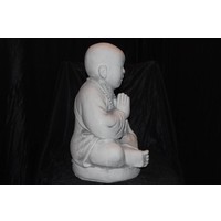 thumb-Betonnen beeld mediterende Boeddha – Spiritueel tuinbeeld voor rust en sfeer-2