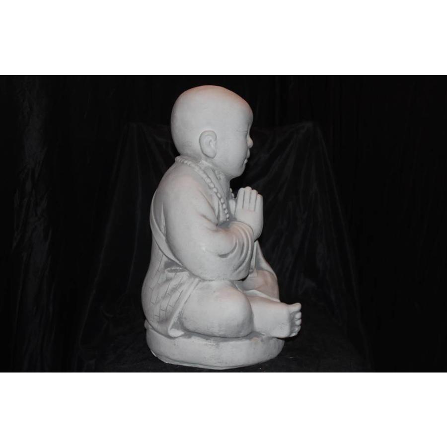 Betonnen beeld mediterende Boeddha – Spiritueel tuinbeeld voor rust en sfeer-2