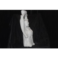 thumb-Betonnen beeld lachende Boeddha met handen omhoog voor tuin of terras-2