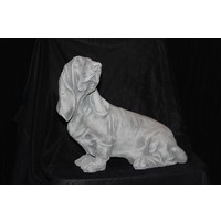 thumb-Betonnen beeld Engelse Basset hond voor tuin of huis-1