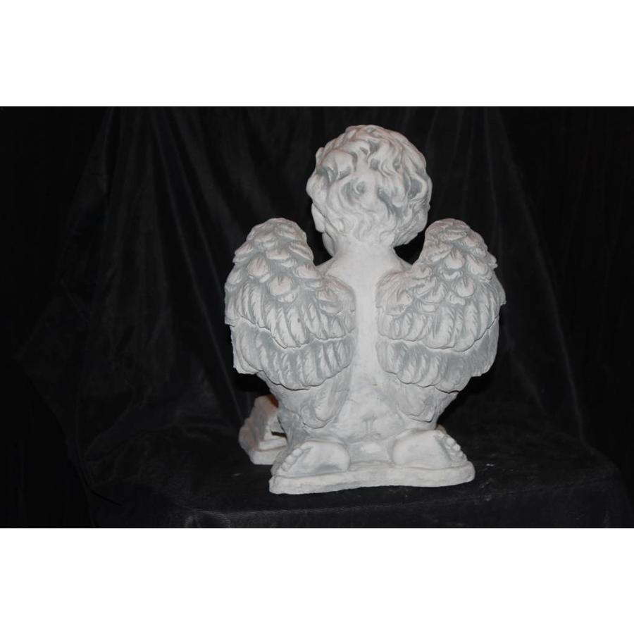 Betonnen beeld engeltje met gevouwen handen biddend voor huis, tuin of graf-4