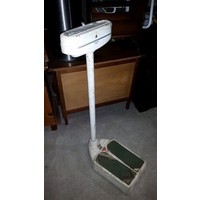 thumb-Vintage weegschaal van Mikro Deft met metalen behuizing-2