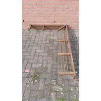 thumb-Grote antieke eiken kapstok met touw en haken-2