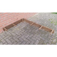 thumb-Grote antieke eiken kapstok met touw en haken-1