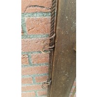 thumb-Grote antieke kapstok van massief eikenhout met touwen en haken-5