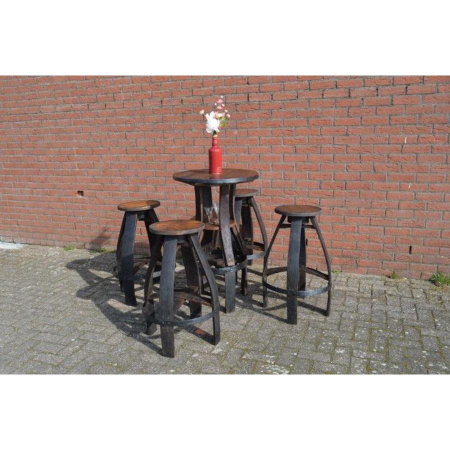 Bistro sta tafel met 4 krukken-3