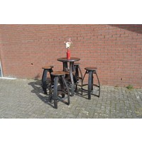 thumb-Bistro sta tafel met 4 krukken-8