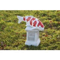 thumb-Kohaku koi van beton – Vijverbeeld-5