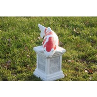 thumb-Kohaku koi van beton – Vijverbeeld-6