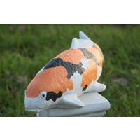 thumb-Showa koi karper in oranje kleur Tuinbeeld-10