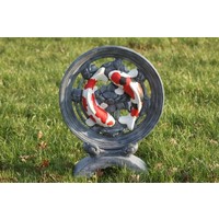 thumb-Koi-wiel yin yang van beton – Decoratief beeld-1