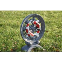 thumb-Koi-wiel yin yang van beton – Decoratief beeld-2