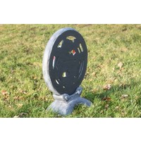 thumb-Koi-wiel yin yang van beton – Decoratief beeld-5