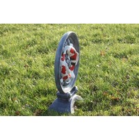 thumb-Koi-wiel yin yang van beton – Decoratief beeld-6