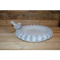 thumb-Waterschaal van beton voor vogels en insecten – Tuinbeeld-2