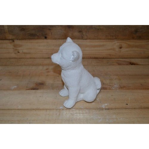 Betonnen beeld jonge hond 