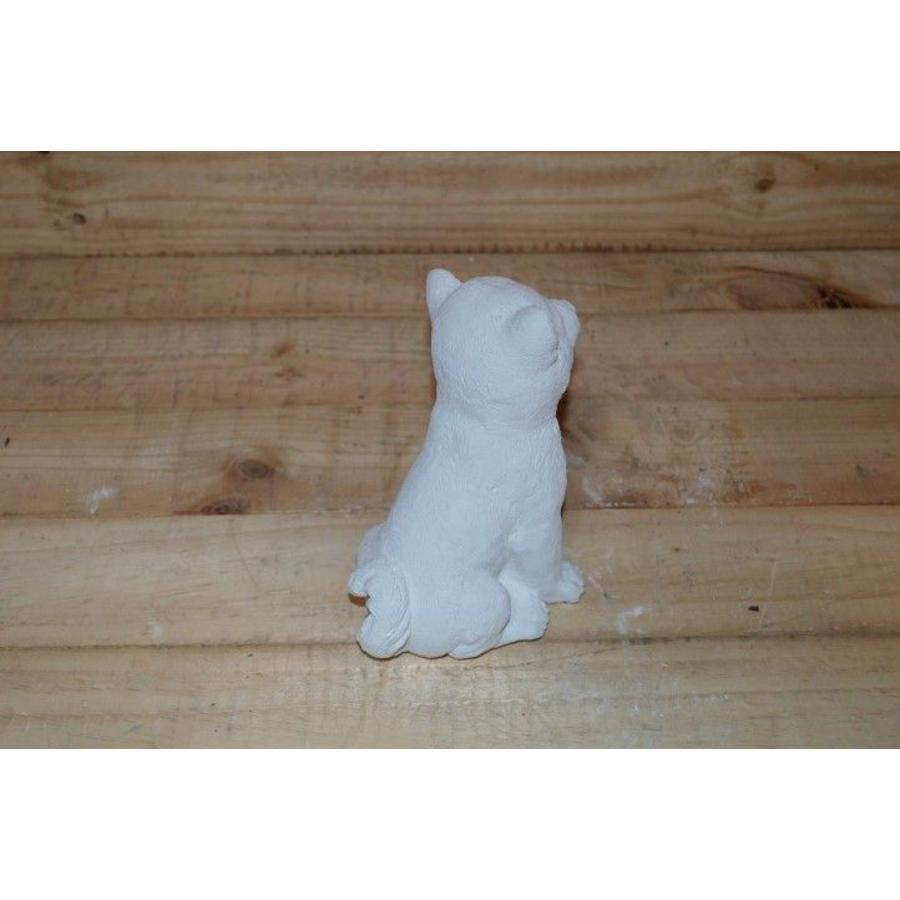 Betonnen beeld van een jonge hond, geschikt voor binnen en buiten-4