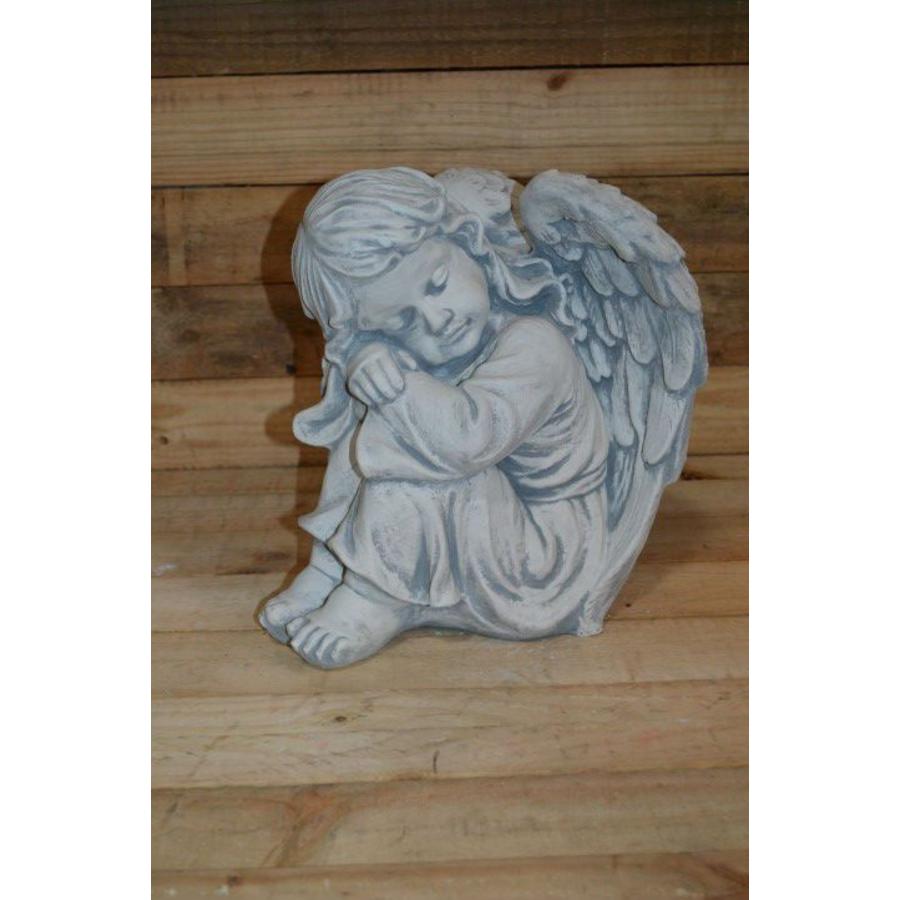 Betonnen beeld van een slapende engel, geschikt voor binnen en buiten-1
