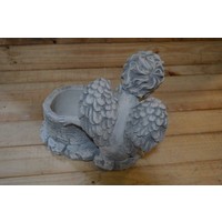 thumb-Betonnen beeld van een engel bij een wensput, geschikt voor binnen en buiten-3