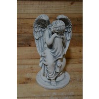 thumb-Betonnen beeld rustende engel voor tuin of gedenkplek-2