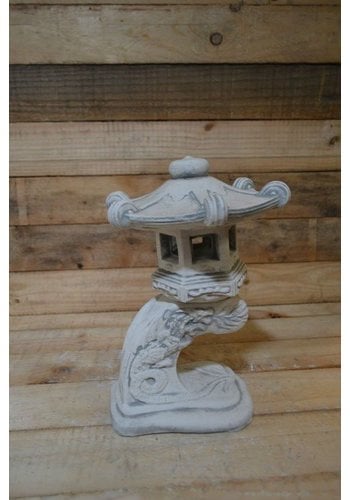 Betonnen Japanse tuinlantaarn Drakenboog 