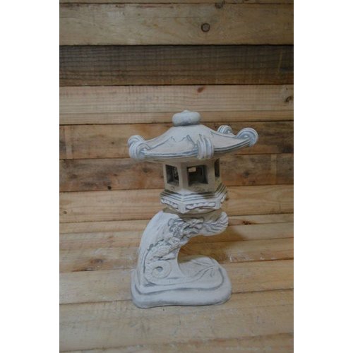 Betonnen Japanse tuinlantaarn Drakenboog 